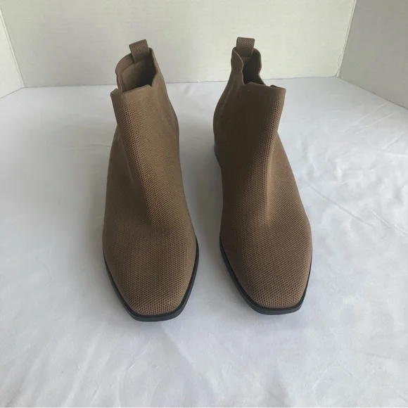 Women's Vivaia Ryan Square Toe Boots Booties Brown Chelsea Size 42/Size 10.5 - Picture 4 of 11